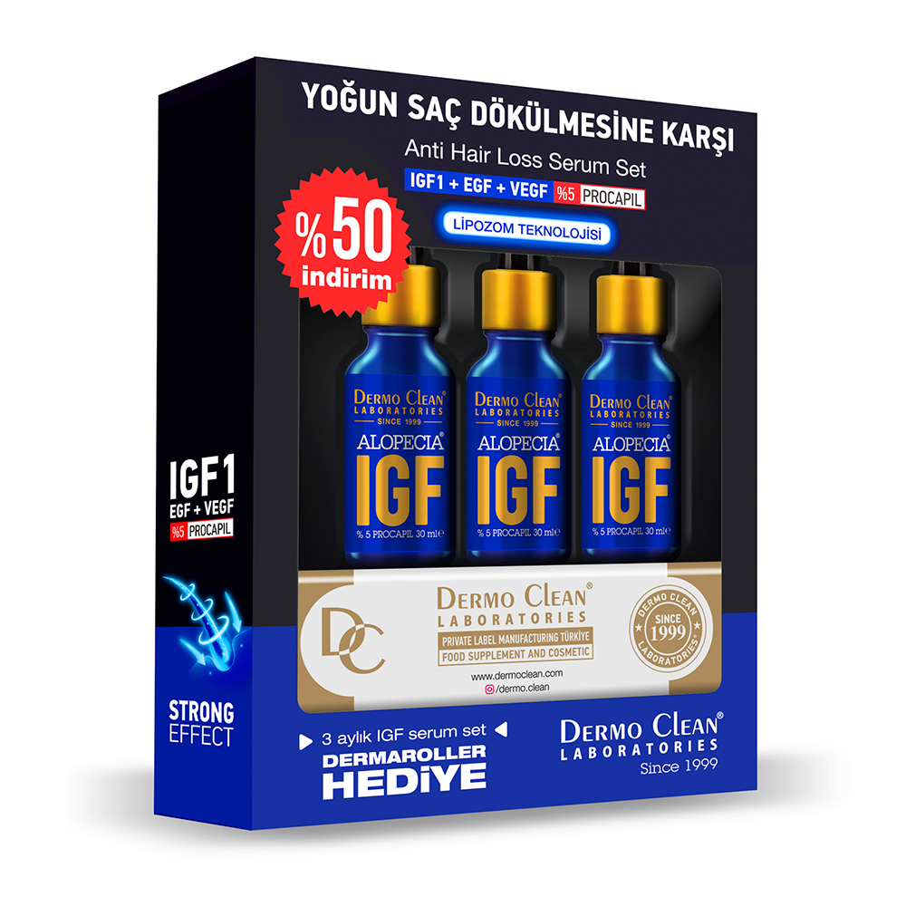 ALOPECIA IGF Hair Growth Serum – Triple Pack