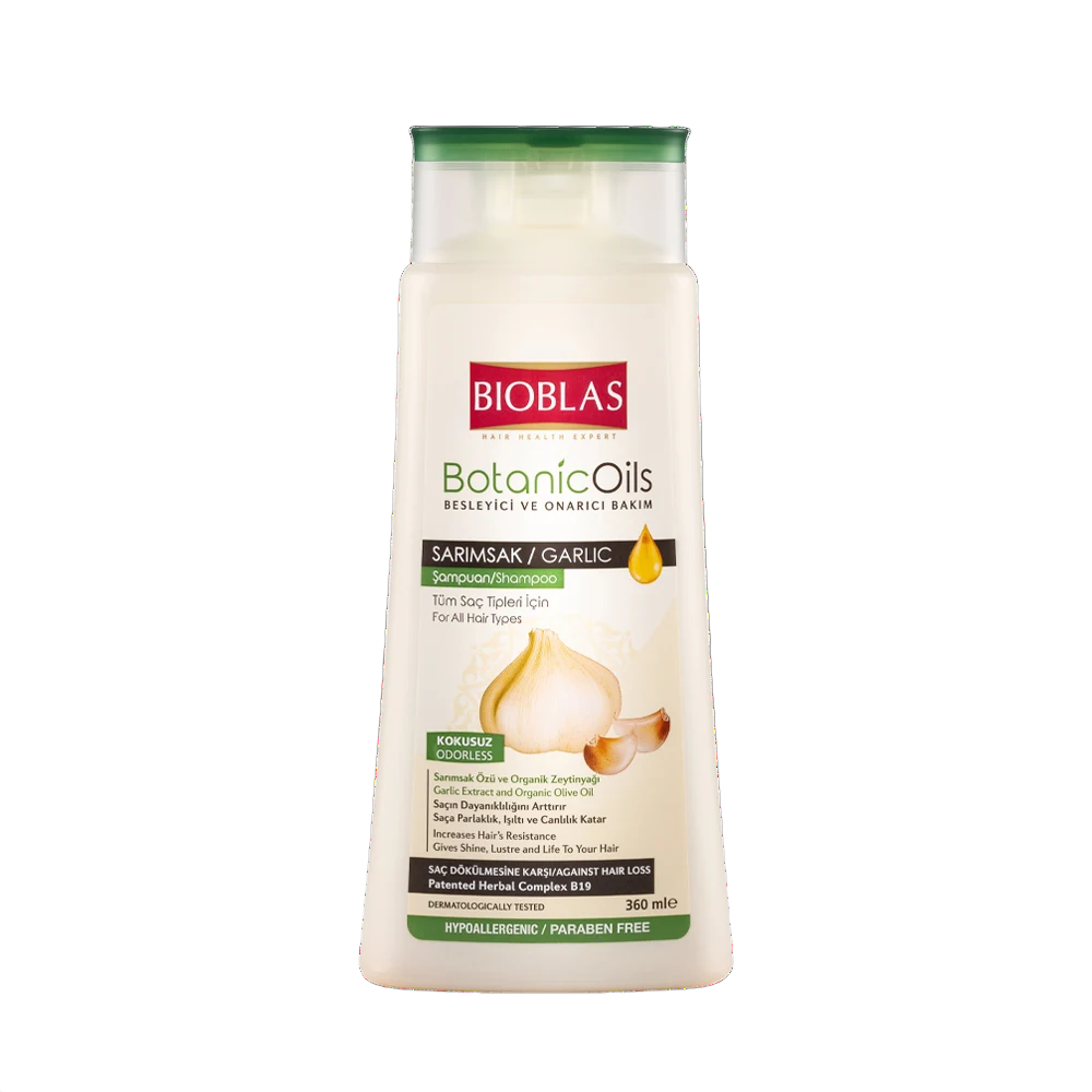 BIOBLAS® Garlic Herbal Shampoo – Natural Anti-Hair Loss Treatment 360ml - DHTBLOCKER LAB™