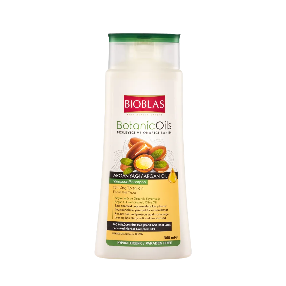 BIOBLAS® Argan Herbal Anti-Hair Loss Shampoo – Nourishing & Strengthening Formula 360ml - DHTBLOCKER LAB™
