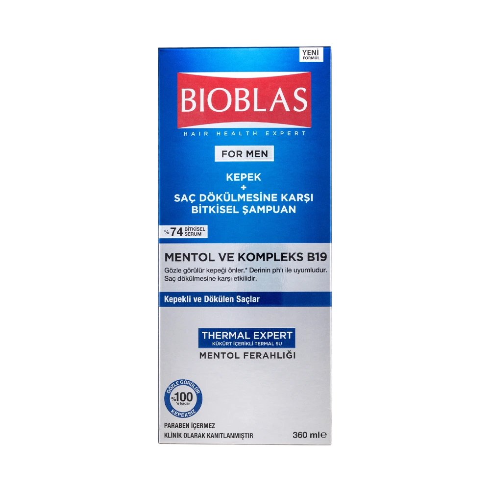 BIOBLAS® B19 Menthol Complex Shampoo 360ml - DHTBLOCKER LAB™